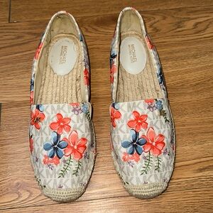 Michael Kors Kendrick Floral Logo Slip-On Espadrille